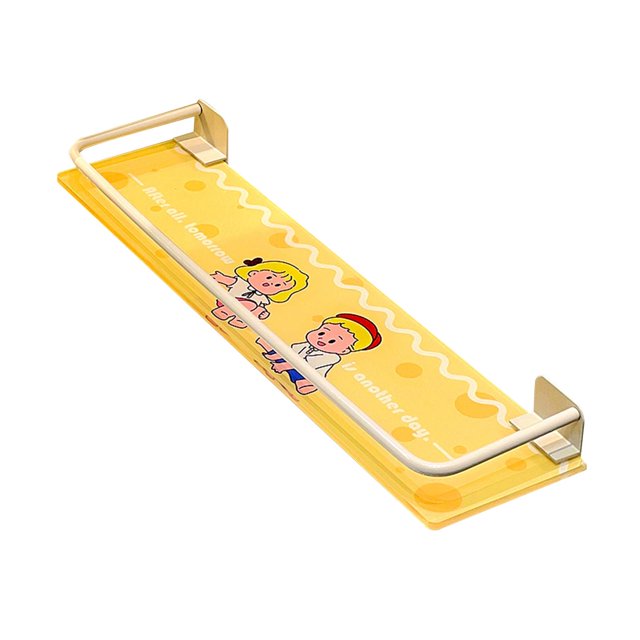 Estante para almacenamiento de ducha Estante de baño sobre recipiente para el inodoro Ordenador decorativo de almacenamiento de almacenamiento de baño amarillo