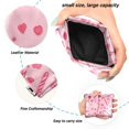 thumbnail image 2 of PU Leather Coin Purse Wallet Compact Water-Resistant Card Cases Money Organizers Pink Candy Cane and Strawberry, 2 of 7