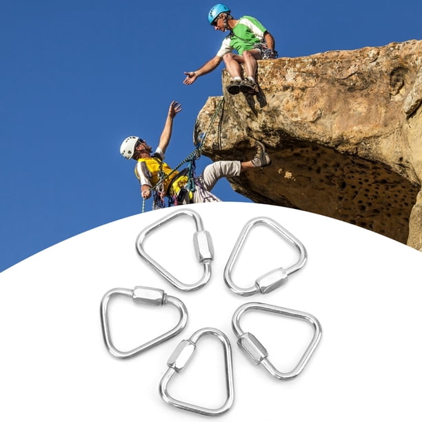 Accesorios Para Acampar, Mosquetón Resistente De Acero Inoxidable, Duradero, Portátil, Antideslizante, Para Cuerdas Para Exteriores