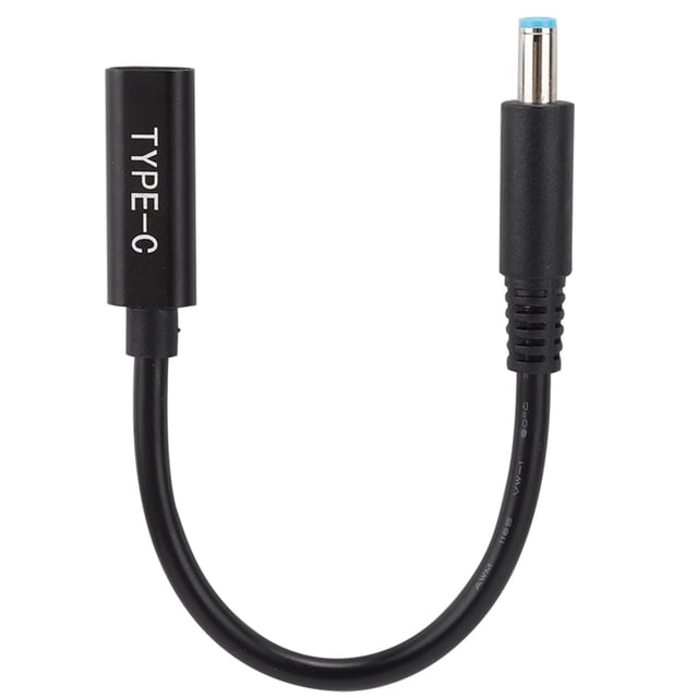 Entrada Femenina de Tipo C 4.5 mm x 0.6 mm Interfaz Cype C A USB C Con Cable Adaptador de Alimentacia de Chips inductivo