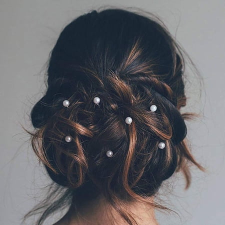 Rhinestones Crystal Hair Pin Clip White Flower Head Piece Women Brides Bridesmaids Hairpins Wedding Accessories Bridal Jewelry