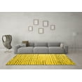 thumbnail image 3 of Ahgly Company Indoor Square Solid Yellow Modern Area Rugs, 8' Square, 3 of 4