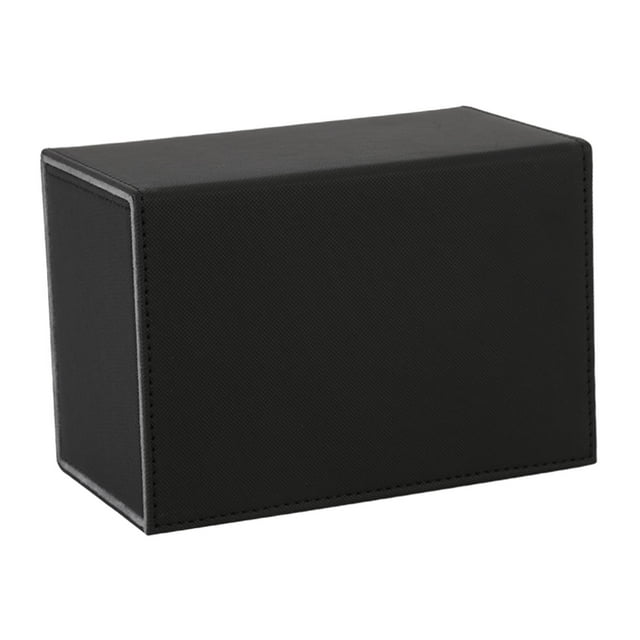 Caja de almacenamiento para tarjetas de juego, duradera, con buena protección, para cartas coleccionables deportivas. Negro