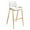White & Gold, variant on Desi Barstool Black & Gold Barstool, Modern Style, Plush and durable faux leather fabric, Plywood, Indoor Bar