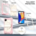 thumbnail image 4 of for Xiaomi Redmi Pad SE 8.7 (2024) Case with Screen Protector/Shoulder Strap/Wrist Handle Grip/Rotating Stand/Stylus Pencil Holder, Rugged Armor Silicone Cover Drop/Shock Proof Kids, 4 of 9