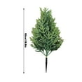thumbnail image 3 of Christmas 19" Artificial Pine and Cypress- UV Resistant Outdoor Fake Evergreen Plants with Ground Stakes for Stability, Realistic Faux Shrubs for Porch, Garden, Front Door Decor, 3 of 7