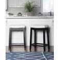 thumbnail image 2 of Warren White and Black Counter Stool, 2 of 6