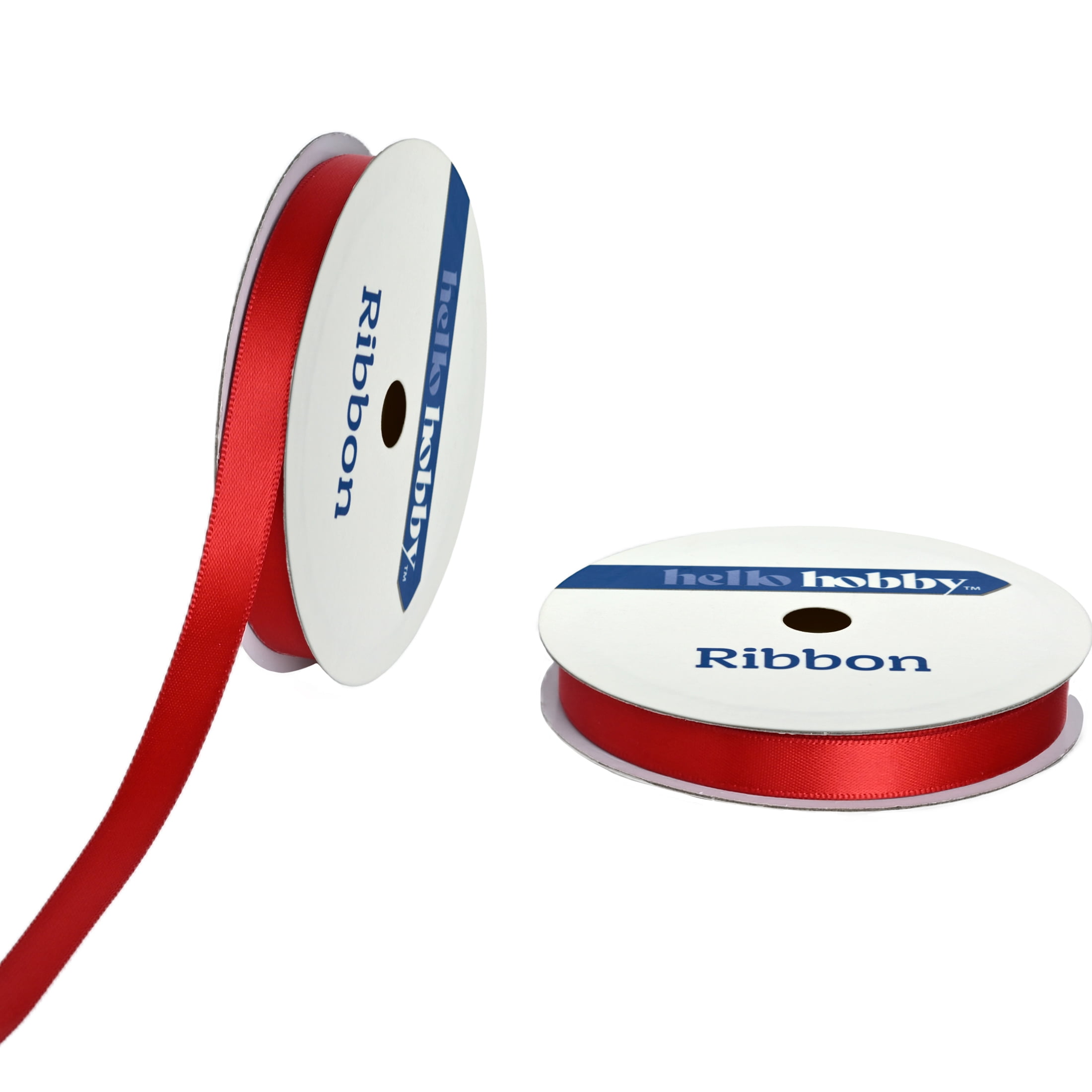 Gwen Studios 3/8" Red Satin Ribbon, 7 Yards