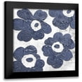 thumbnail image 1 of Sommers, Mindy 12x12 Black Modern Framed Museum Art Print Titled - Crackled Indigo, 1 of 5