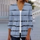thumbnail image 1 of Cárdigan de moda para mujer, camiseta de manga 3/4, cárdigan abierto al frente, ropa de abrigo, blusa estampada, abrigo, tops, abrigo para mujer, 1 of 5