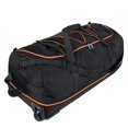 thumbnail image 1 of Bolsa de viaje Bagenerous 110 L/140 L, ampliable con 2 ruedas, color negro y naranja, 1 of 7