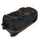 thumbnail image 1 of Bolsa de viaje Bagenerous 110 L/140 L, ampliable con 2 ruedas, color negro y naranja, 1 of 7