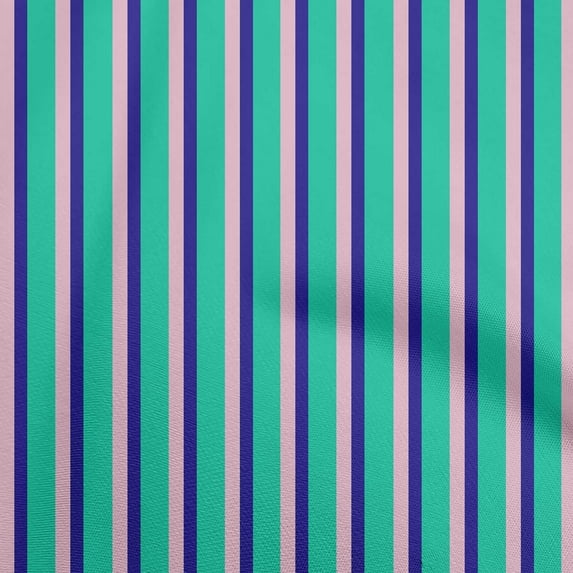 oneOone Viscose Jersey Sea Green Fabric Stripes Sewing Fabric By The Yard Printed Diy Clothing Sewing Supplies 60 Inch Wide
