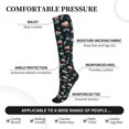 thumbnail image 3 of Lsque Baby Sloths Pattern Sport Compression Socks for Men & Women 15-20 mmHg Knee High Nurse Pregnant Running Medical and Travel Athletic, 3 of 6