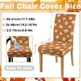 thumbnail image 3 of Fall Pumpkin Chair Cover Set of 4, Set Covers for Chair, Removable and Washable Dining Room, Living Room, Office 4 Packs. Suitable for Home, Hotel, Banquet or Party., 3 of 6
