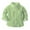 Green, variant on ATOGUTA Boys' Long Sleeve Dress Shirts Classic Collared Button-Down Tshirt with Chest Pocket Pink, Size 6M-8