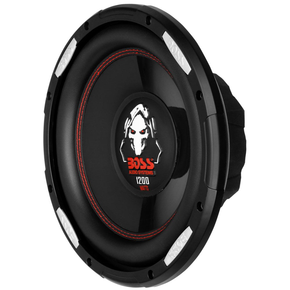 New Boss P100F 10" 1200 Watt Car Shallow/Slim Subwoofer Power Sub
