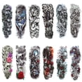 thumbnail image 1 of 12 hojas de tatuajes falsos de hombro y pecho de medio brazo, tatuajes realistas impermeables de larga duración ShuxiuWang 1327533075220, 1 of 5