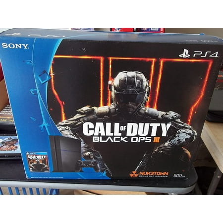 Restored Sony PlayStation 4 PS4 Console Bundle With Call Of Duty Black Ops III 500 GB COD (Refurbished)