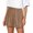 Khaki, variant on Women's High Waist Casual Sequin Elastic Sparkly Hot Pants Party Glitter Club Elastic Leg Shorts Beige L