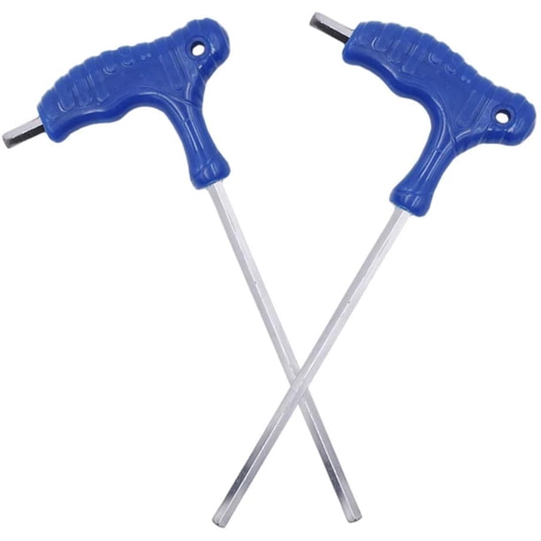 Llave hexagonal con cabeza esférica en forma de T, llave hexagonal con mango largo, herramienta manual de reparación profesional, herramientas de reparación de bicicletas de 6mm (M8) ShuxiuWang 9024735607151