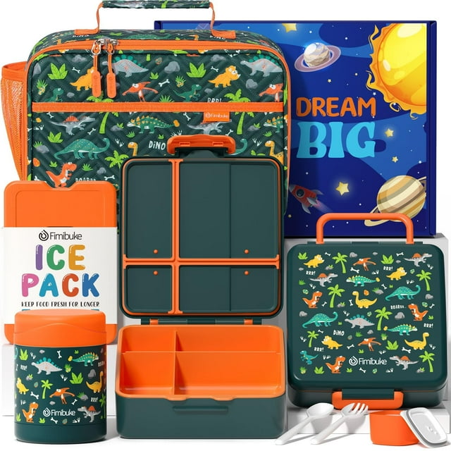 Set de loncheras Fimibuke Kids Bento con termo de 350 ml y bolsa