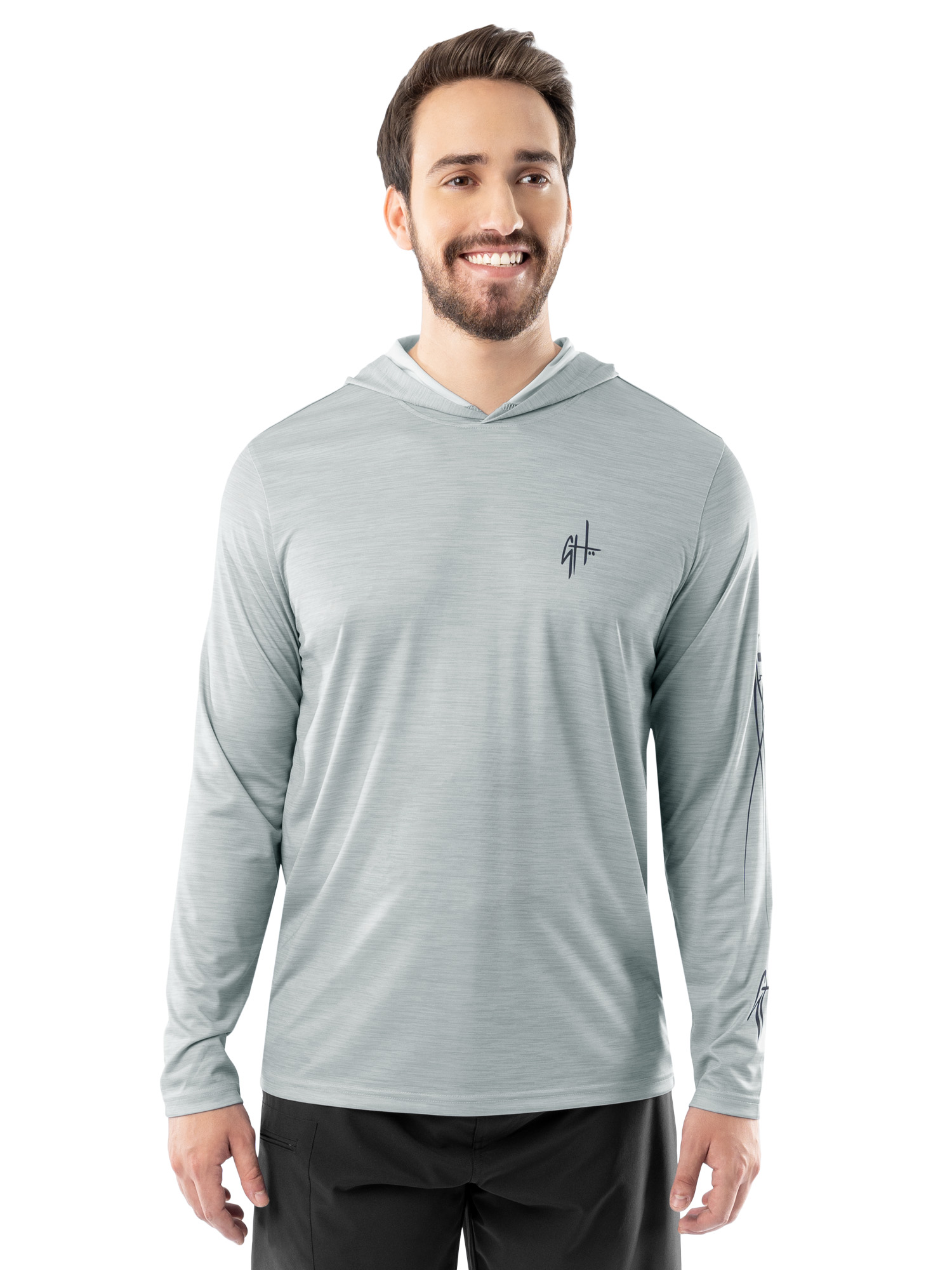 GH BY GUY HARVEY Men's Performance Long Sleeve Fishing Hoodie, Sizes S -3XL