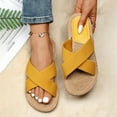 thumbnail image 6 of Mepaouo Womens Slides Sandals Plantar Fasciitis Arch Support Flat Slippers Ladies Orthotic Slip on Shoes, 6 of 8