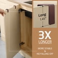 thumbnail image 3 of KES 2 Pack Over The Cabinet Towel Holder Fit 1" Thick, Kitchen Towel Holder for Cabinet, Over The Door Towel Bar with Extended Hooks, Brown, 3 of 10