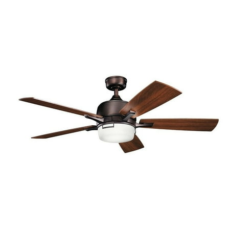 

Ceiling Fan with Light Kit with Transitional Inspirations 17 inches Tall By 52 inches Wide-Oil Brushed Bronze Finish Bailey Street Home