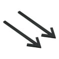 thumbnail image 1 of Unique Bargains 6.3' Self Stick Arrow Sign, 2 Pack Acrylic Directional Sign Sticker Self-Adhesive Black, 1 of 6
