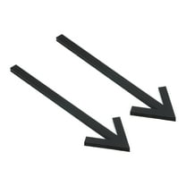 Uxcell 6.3" Self Stick Arrow Sign, 2 Pack Acrylic Directional Sign Sticker Self-Adhesive Black