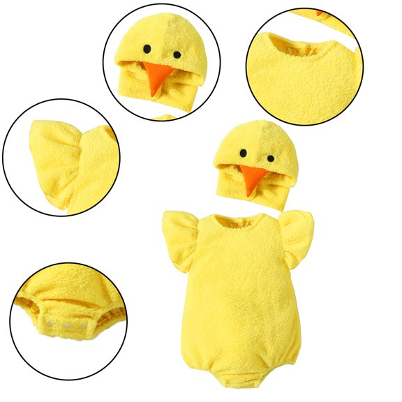 YTDSCS 2PCS Newborn Baby Boys Girls Christmas Outfit 0-24M Unisex Sleeveless Plush Jumpsuit Infant Pullover Romper with Hat