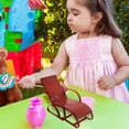 thumbnail image 3 of MOVTOTOP Mini Beach Chair Toy Small Doll Beach Chair for Kids Pretend Play 1 Set, 3 of 8