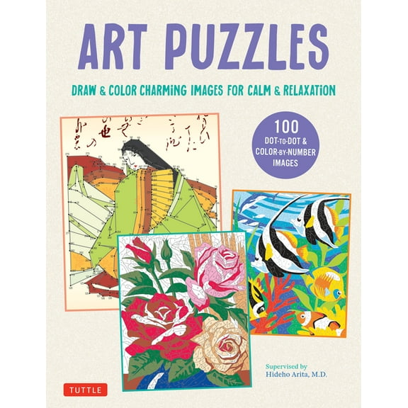 Art Puzzles: Draw & Color Charming Images for Calm & Relaxation, (Paperback)