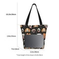 thumbnail image 2 of Defioc Different Breeds Of Dogs Print Tote Bag for Women,Shoulder Bag with Zipper Casual Tote's Handbag Big Capacity Shoulder Bag with Inner Pocket Fit for Shopping,Office,Travel, 2 of 7