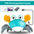 thumbnail image 5 of SZBXD Crawling Crab Baby Toy with Music and LED Light Up,Toddler Interactive Learning Development Toy with Automatically Avoid Obstacles(Green), 5 of 10