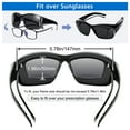 thumbnail image 4 of TINHAO Wrap Around Polarized Sunglasses Over Glasses Sunglasses for Men Women Fit Over Prescription Glasses, 4 of 6