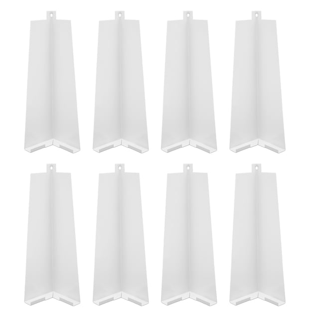 Garniture d'Angle de Revêtement, Aluminium 8 Pcs avec Vis pour Extérieur de Maison