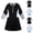 Style1-Black girl swimsuits, variant on Mceream Girls One Piece Swimsuit Skirted Teens Bathing Suits Rashguard UPF 50  Sun Protection Zipper Long Sleeves Sport Swimwear Swim Dress for 2-8 Years