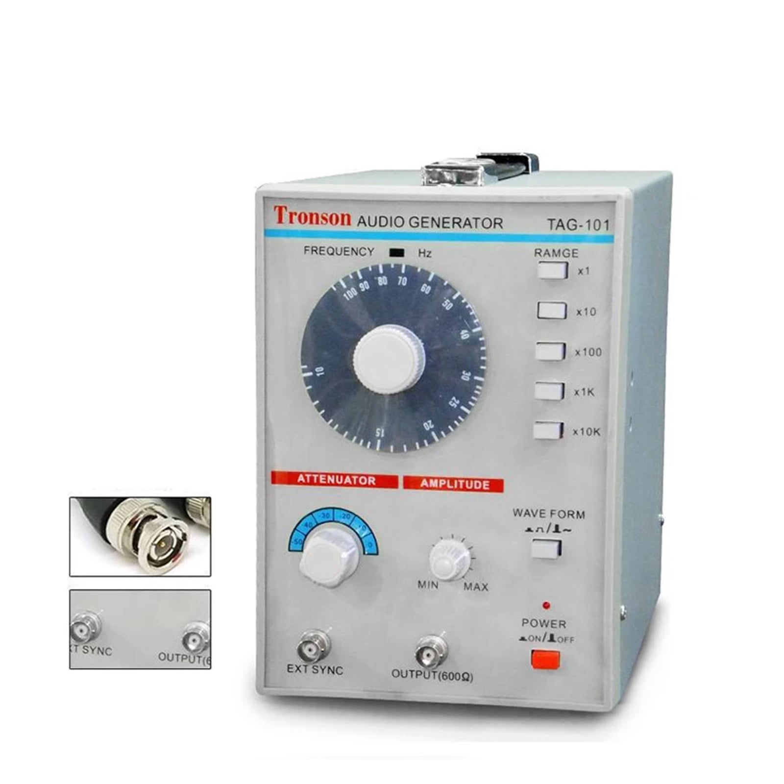 AC 100-240V TAG-101 Low Frequency Audio Signal Generator Signal Source 10Hz-1MHz