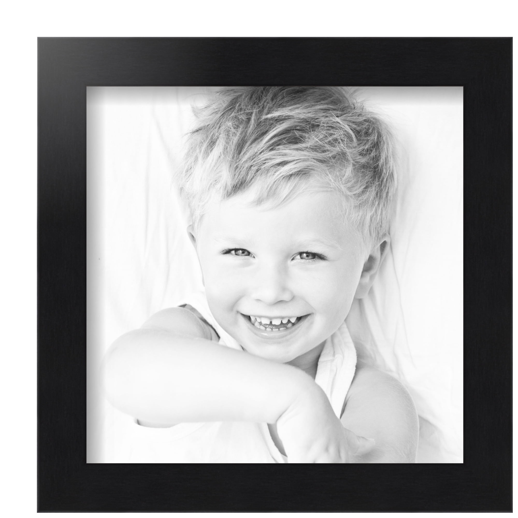 ArtToFrames 10" x 10" Black Steel Picture Frame, 10x10 inch Black MDF Poster Frame (WOM-4639), 5 Pack