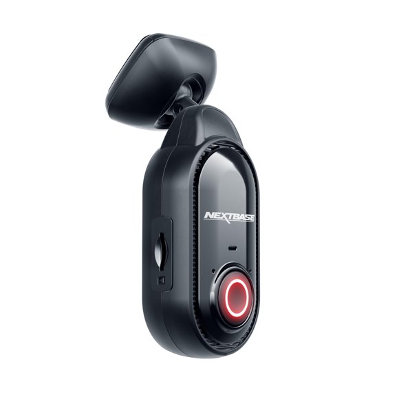 Nextbase Piqo - Cámara inteligente para salpicadero de 1k con aplicación, diseño compacto, vista HD ultra ancha de 1080p con estacionamiento inteligente, SOS de emergencia y control de voz