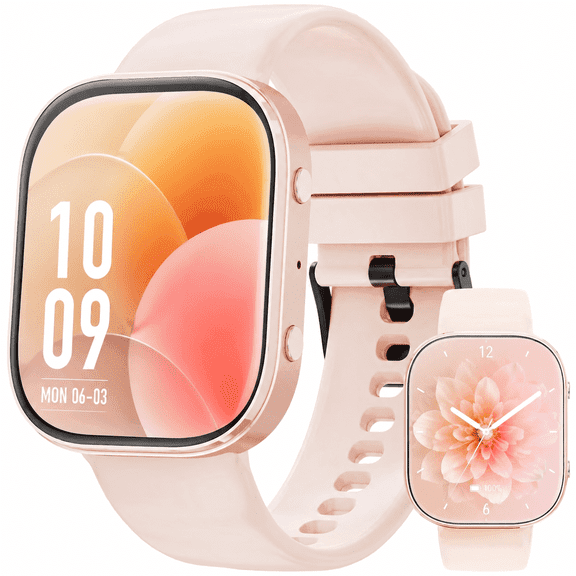 Minsxk NEW 1.88''HD Screen smart watches for women,fitness trackers,with Bluetooth Answer/Make Calls/120 Sports Modes/10 Days Standby, IP68 Waterproof,Compatible with Android and iPhone,gift（Pink）