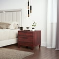 thumbnail image 3 of Boyd Sleep Mackay Modern Double Drawer Nightstand, Cherry, 3 of 8