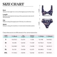 thumbnail image 4 of Kdxio Floral Hippie Mushrooms Print Women's 2 Piece High Waisted Wrap Spaghetti Strap Summer Swimsuit Bikini Set-XX-Large, 4 of 7