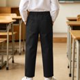 thumbnail image 6 of Nskgu Boys Casual Pants Elastic Waist Straight Leg Pull On Dressy with Side Pockets for Big Kids, 6 of 6