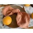 thumbnail image 5 of Servilletas De Lino -100% Lino Francés - Servilletas De Tela De Lino Puro Lavadas A La Piedra - Tamaño 18 Pulgadas X 18 Pulgadas - Juego De 4 (Naranja Rústico), 5 of 5