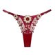 thumbnail image 1 of Tangas de malla con bordado floral, bragas con aros y bloques de color cautivadores, lencería y ropa interior femenina, 1 of 5