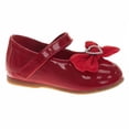 thumbnail image 2 of Josmo Dress Shoes Girls, Patent Finish Glossy formal Special Occasion Infant Support (Infant), Red Patent, Size: 2, 2 of 4
